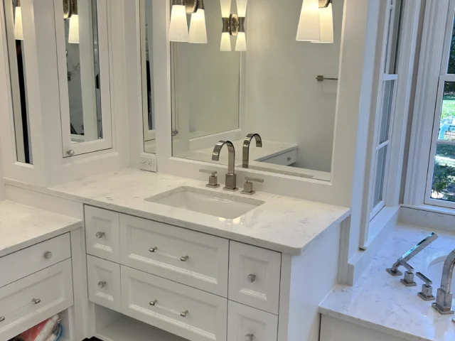Custom Bathroom Vanities and Woodwork in Greensboro’s Old Irving Park