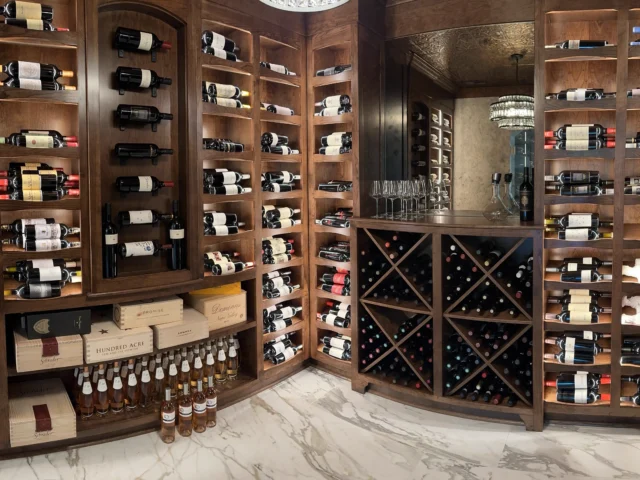A Statement Wine Cellar in Old Irving Park